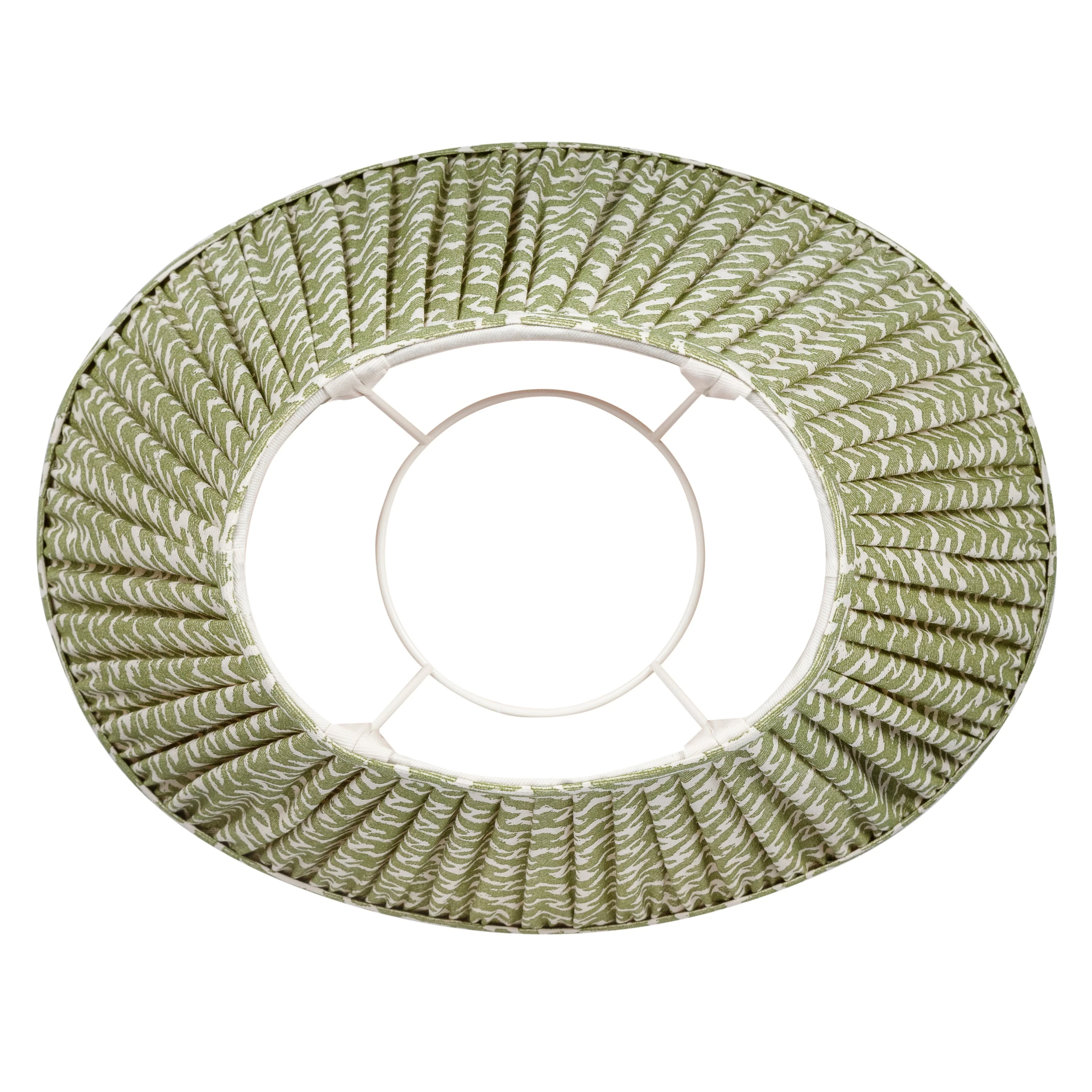Oval Fermoie Lampshade - Rabanna in Green - Image 2