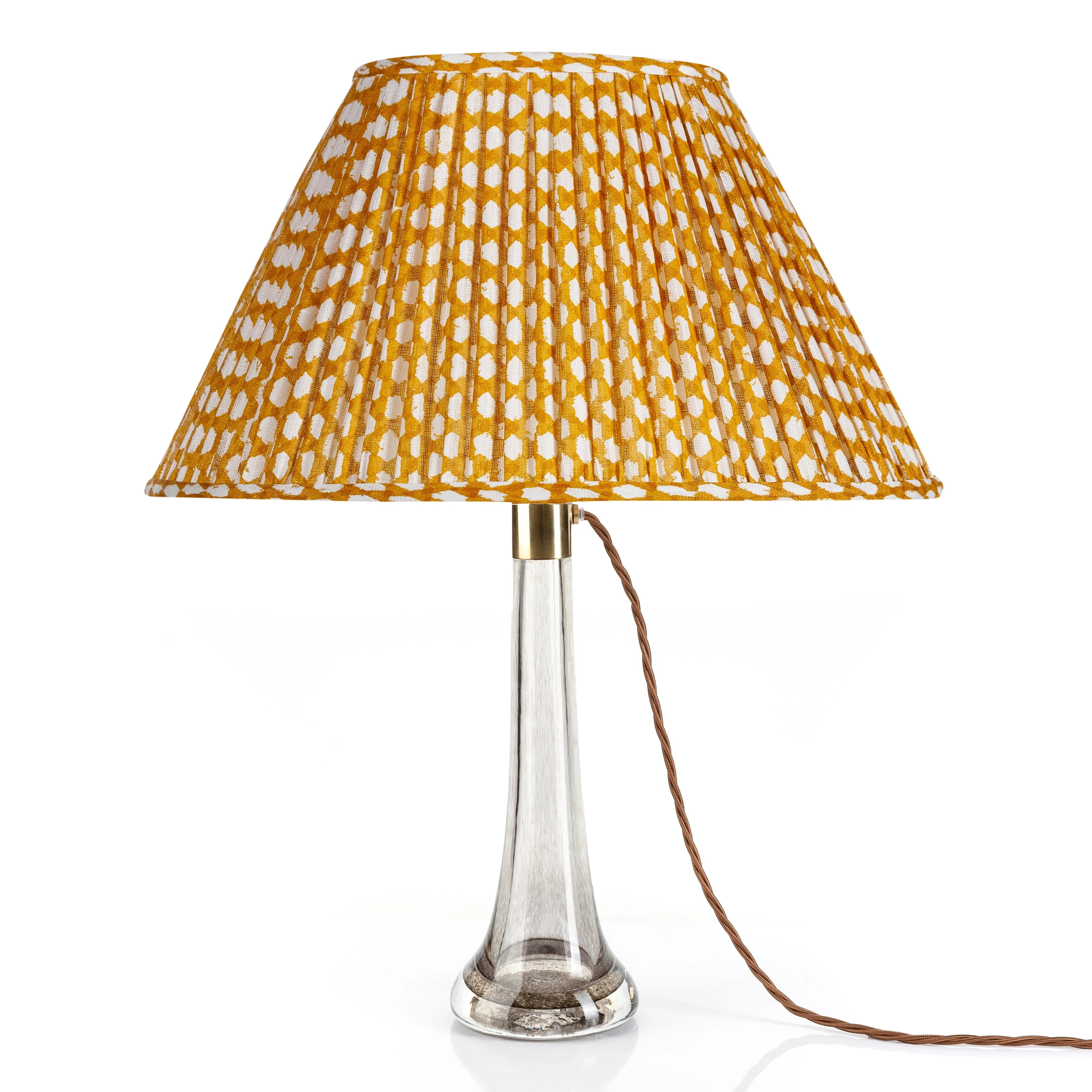 Oval Fermoie Lampshade - Wicker in Yellow