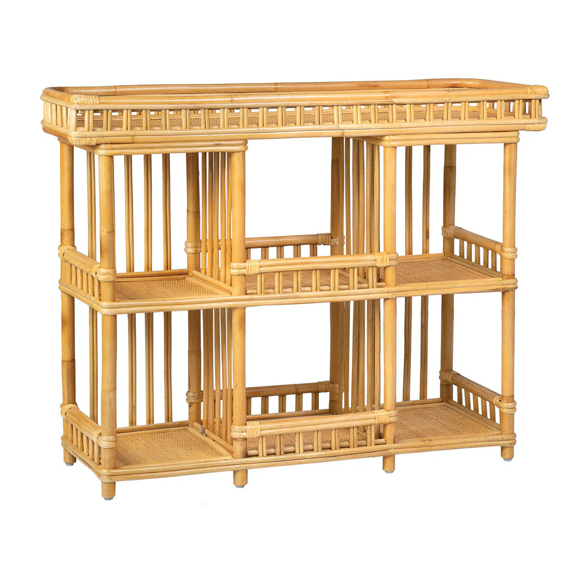 Rattan Bar Console Table