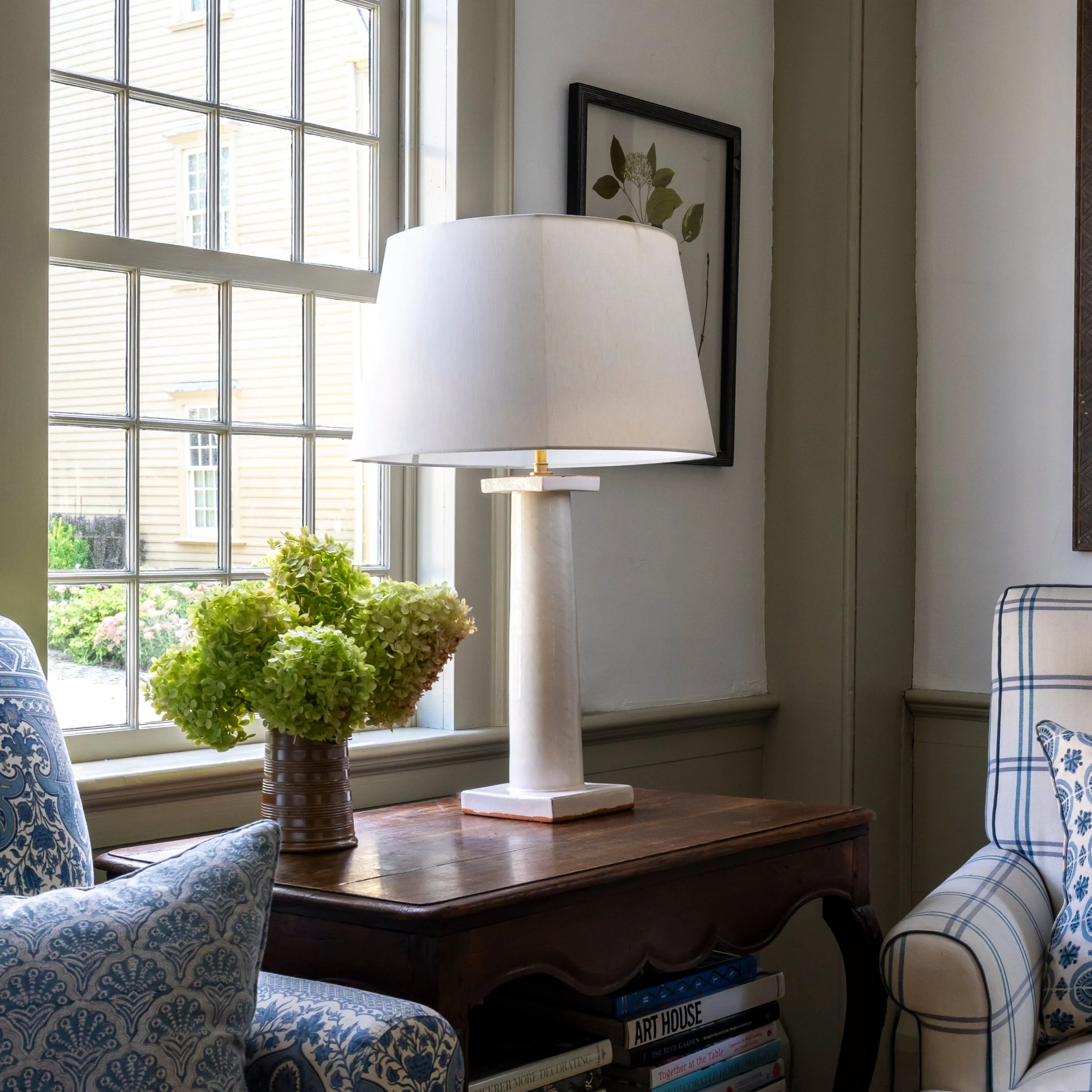 Rounded Square Linen Lampshade in Off-White - Image 2