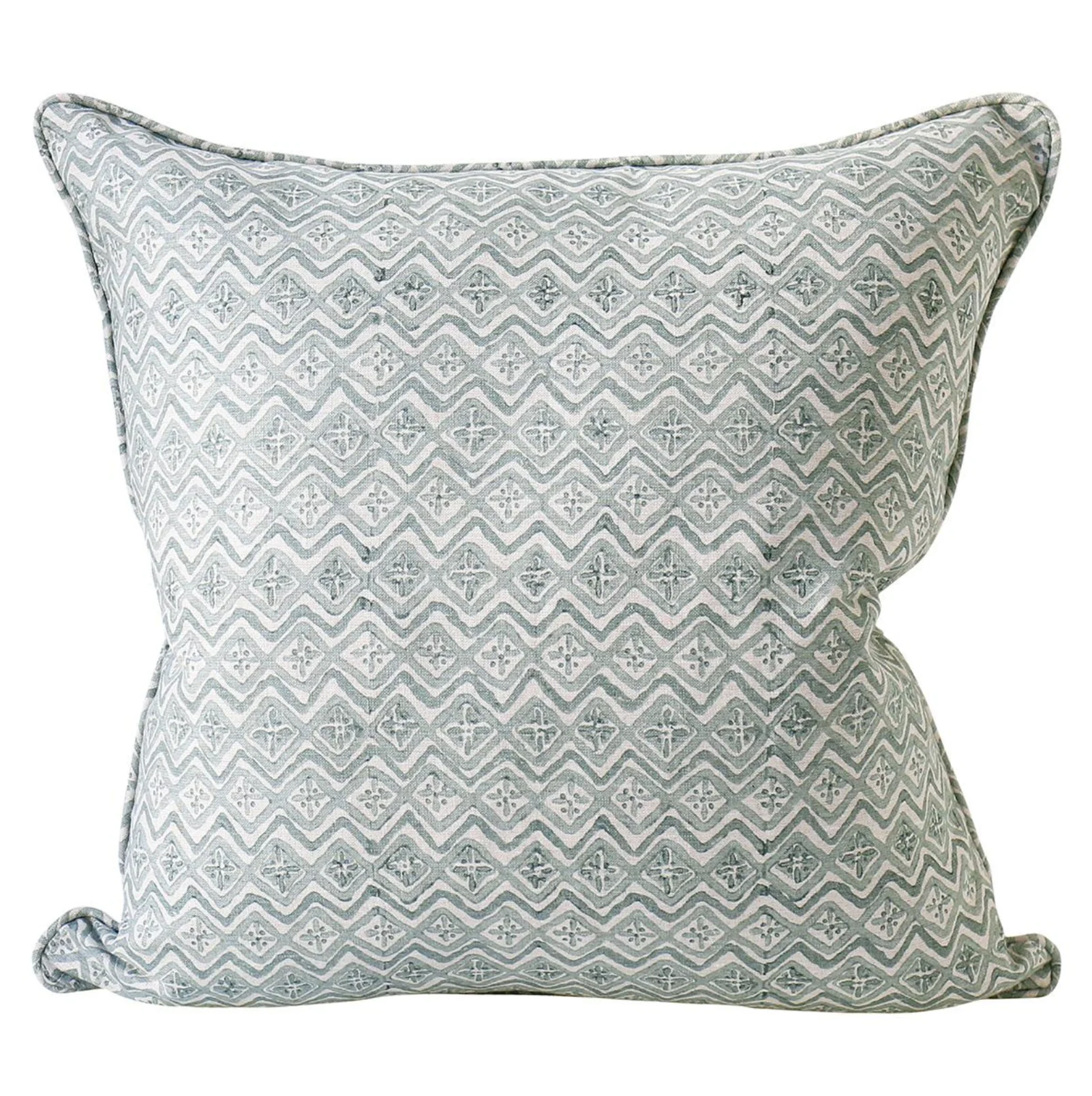 Sardinia Celadon Linen Cushion 20" x 20"