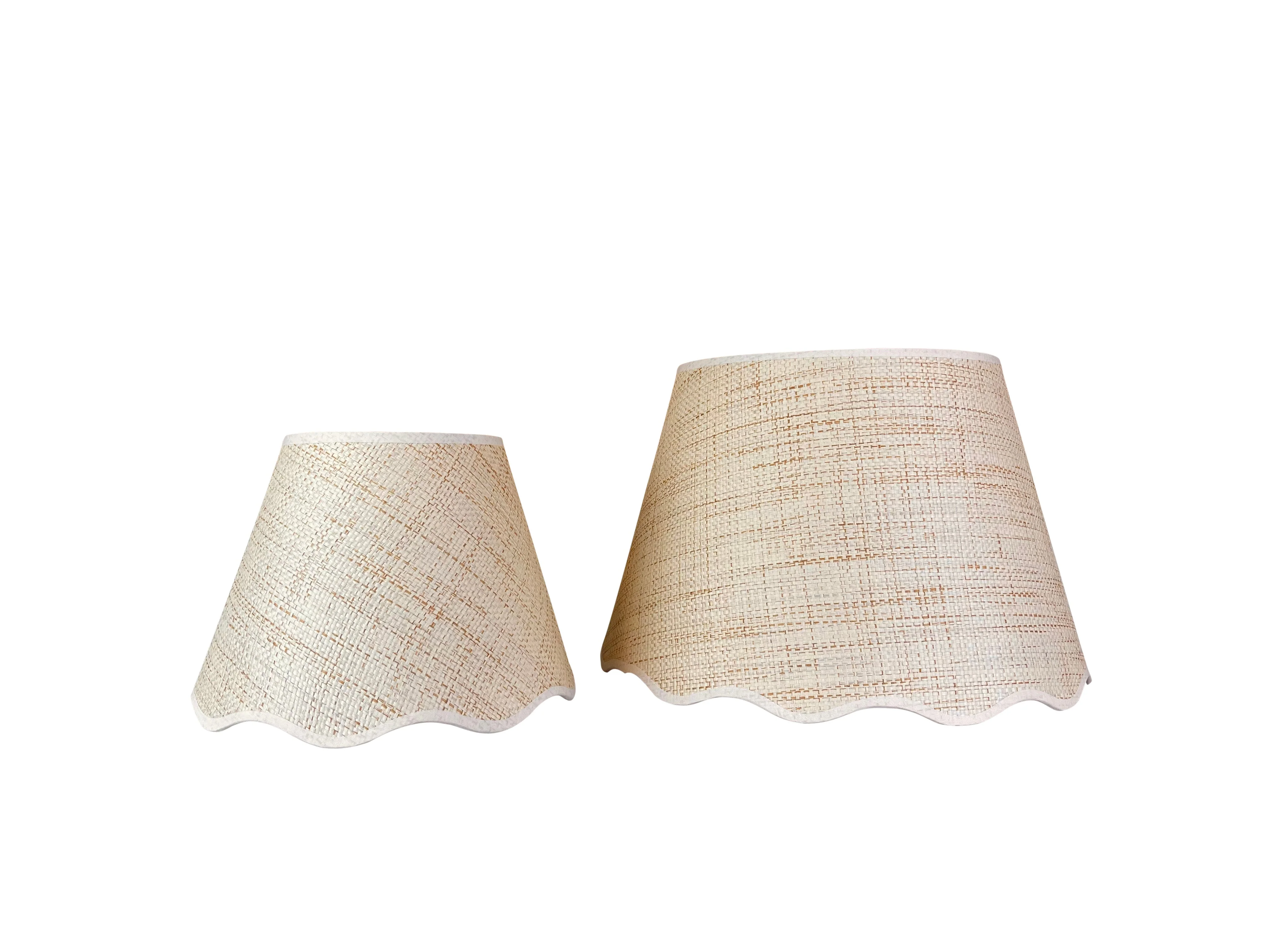 Scalloped Raffia Lampshade - Image 3