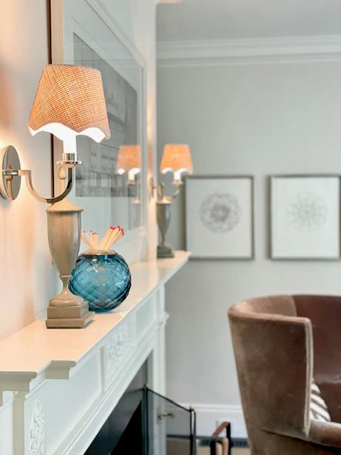 Scalloped Raffia Lampshade - Image 4