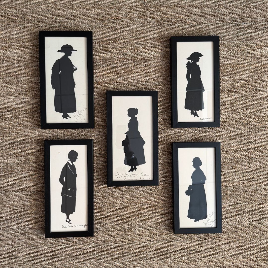 Set of Five Silhouettes of Actresses II by Beatrix Sherman - Image 3