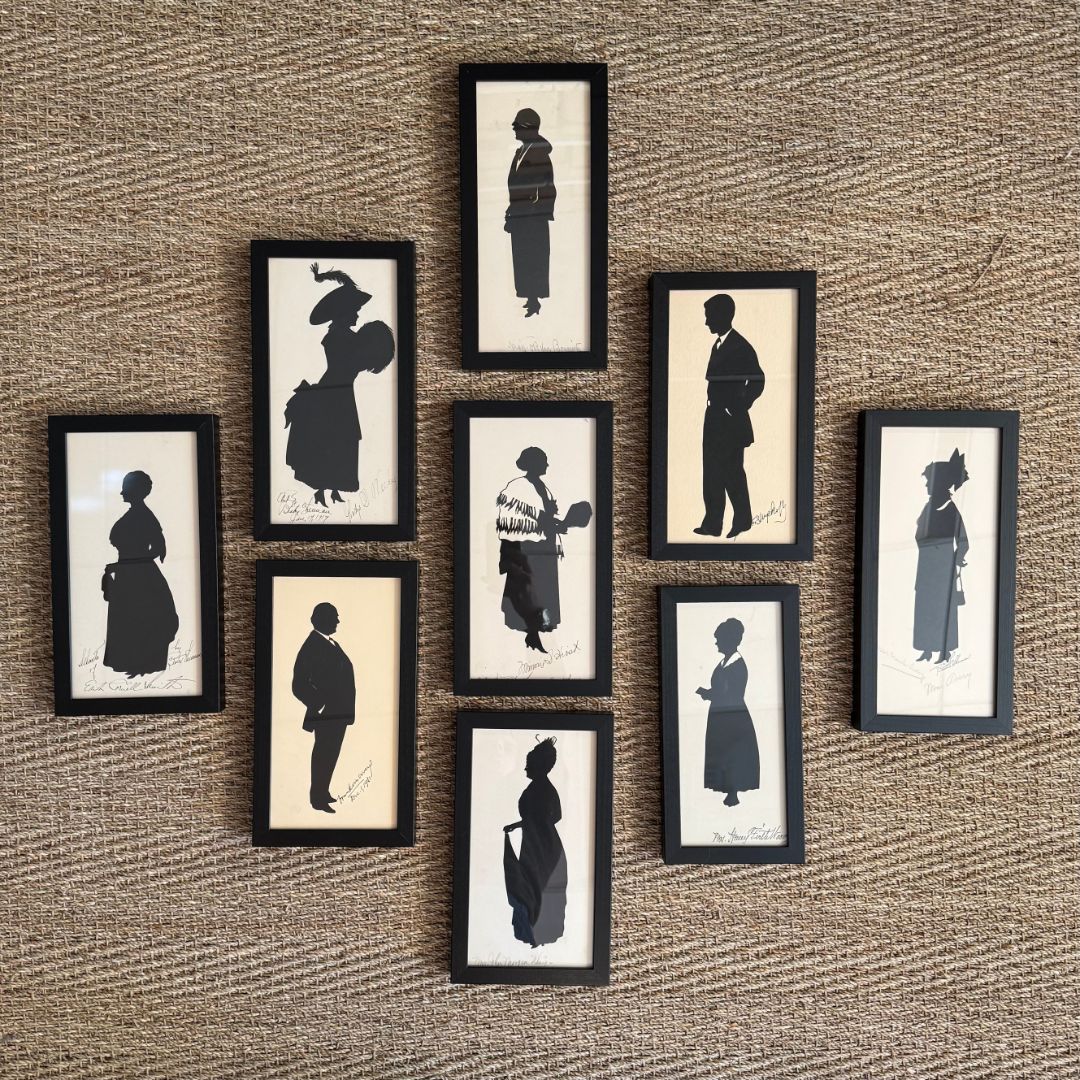 Set of Nine Silhouettes of Socialites I by Beatrix Sherman - Image 3