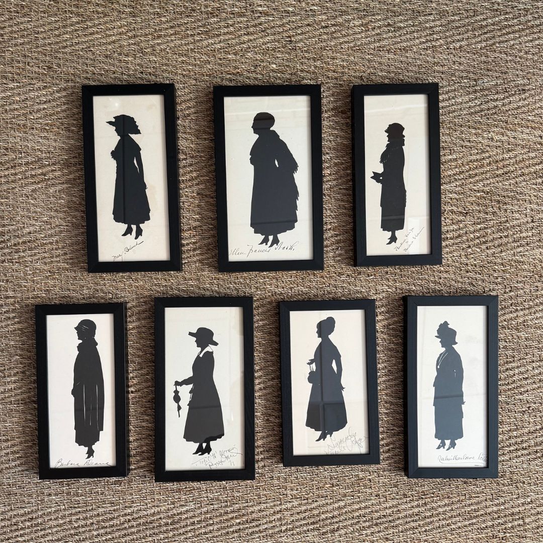 Set of Seven Silhouettes of Actresses III by Beatrix Sherman - Image 3