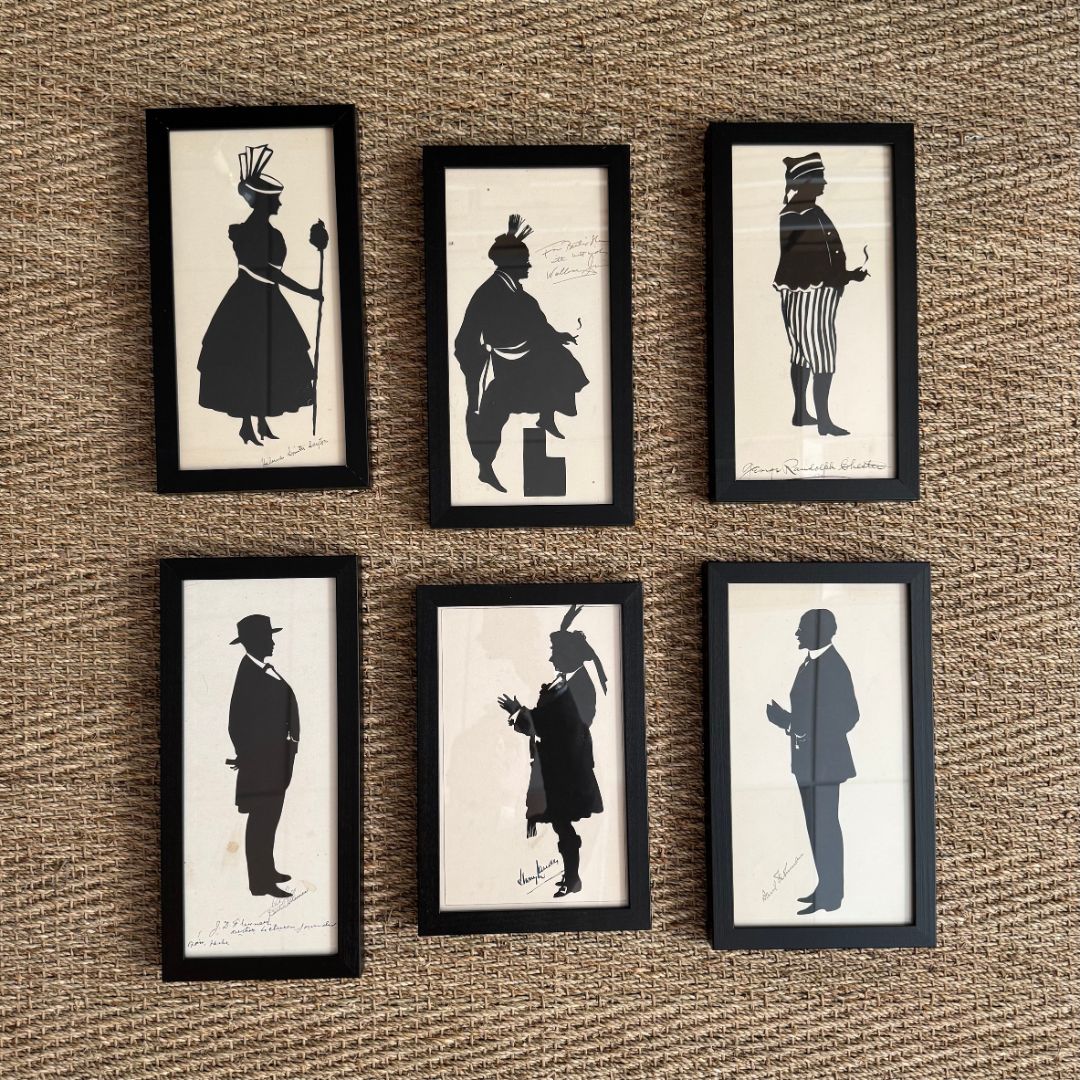Set of Seven Silhouettes of Entertainer Personages by Beatrix Sherman - Image 3
