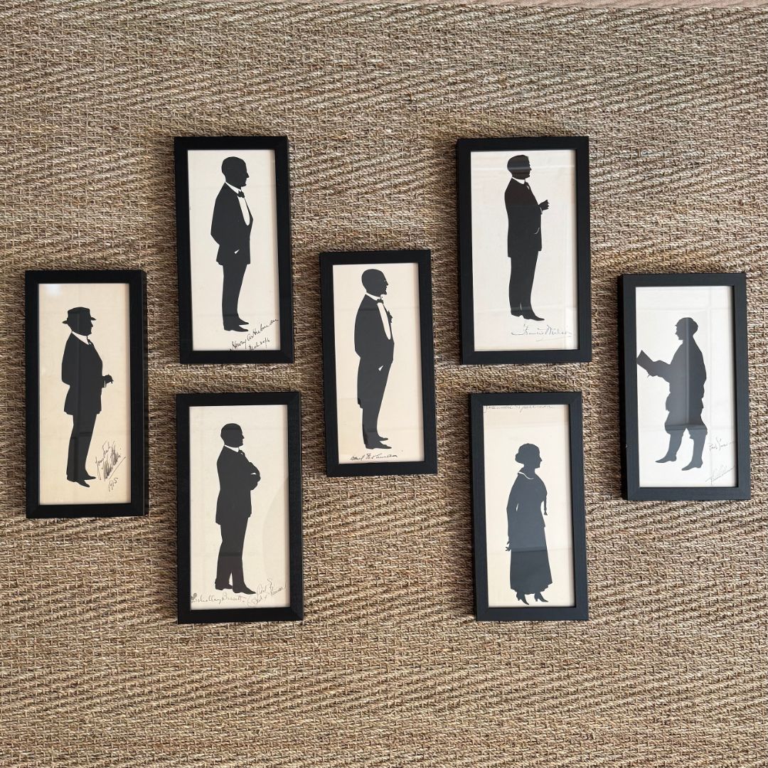 Set of Seven Silhouettes of Parsonages in the Arts Community by Beatrix Sherman - Image 3