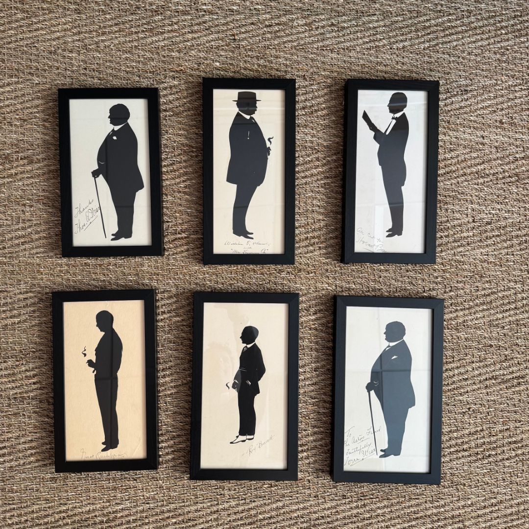 Set of Six Silhouettes of Actors by Beatrix Sherman - Image 3