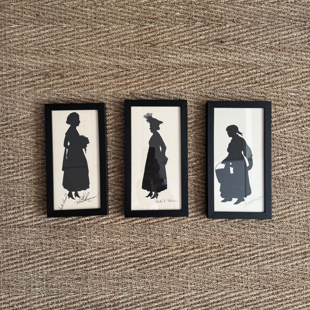 Set of Three Silhouettes of Actresses by Beatrix Sherman - Image 3