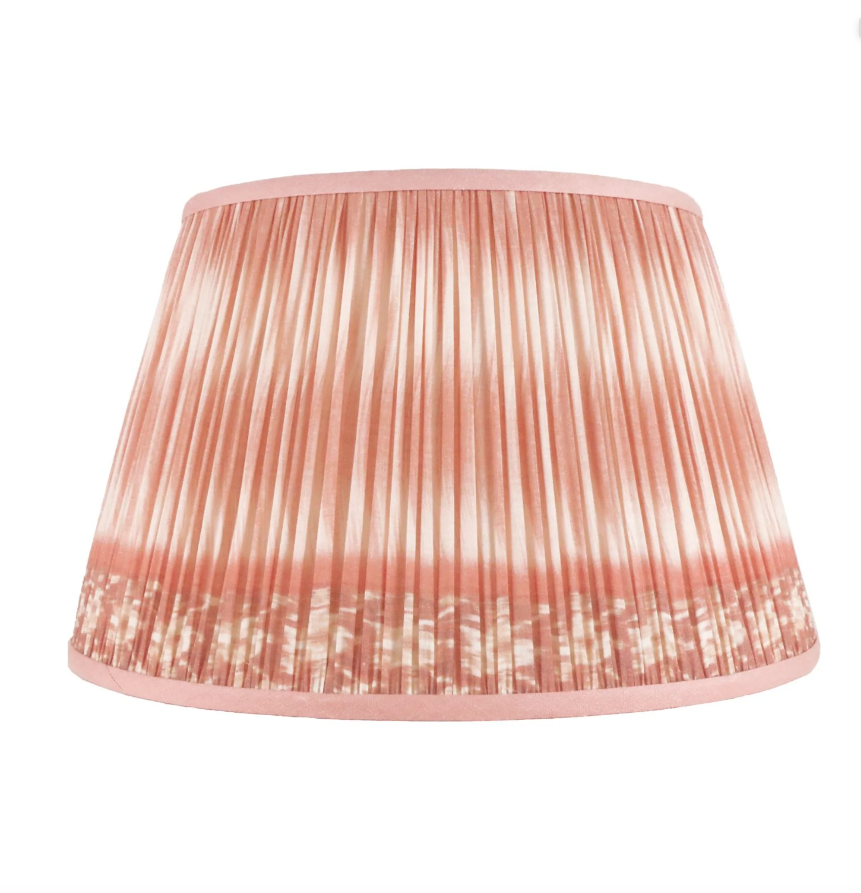 Shirred Ikat Lampshade - Pink - Image 3