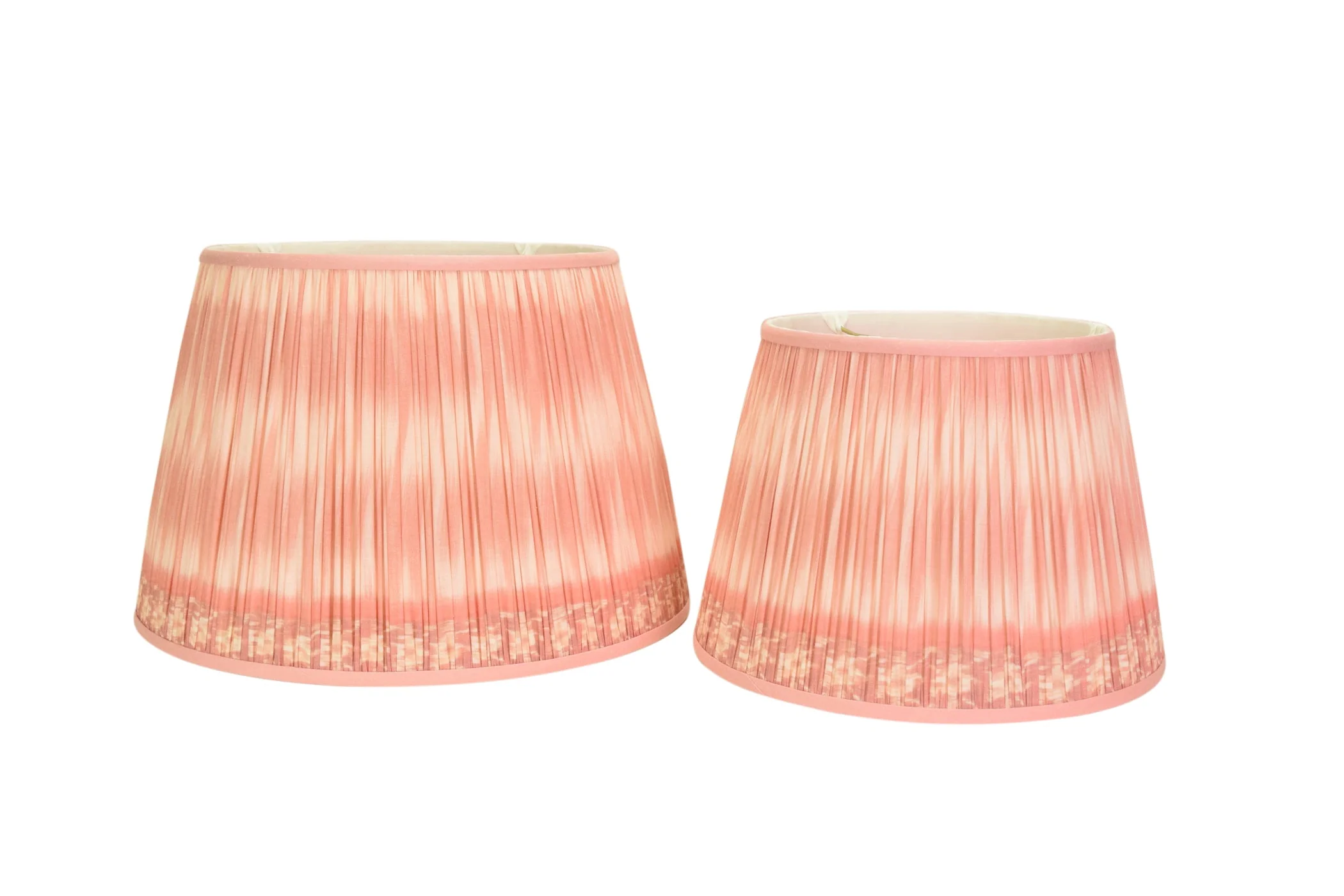 Shirred Ikat Lampshade - Pink - Image 4