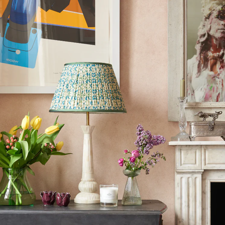 Shree Baba Bone Inlay Table Lamp by Penny Morrison - Image 3