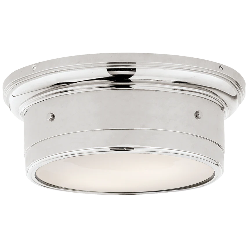 Siena Small Flushmount in Polished Nickel by Visual Comfort Item SS 4015PN-WG LAST CALL - Image 2