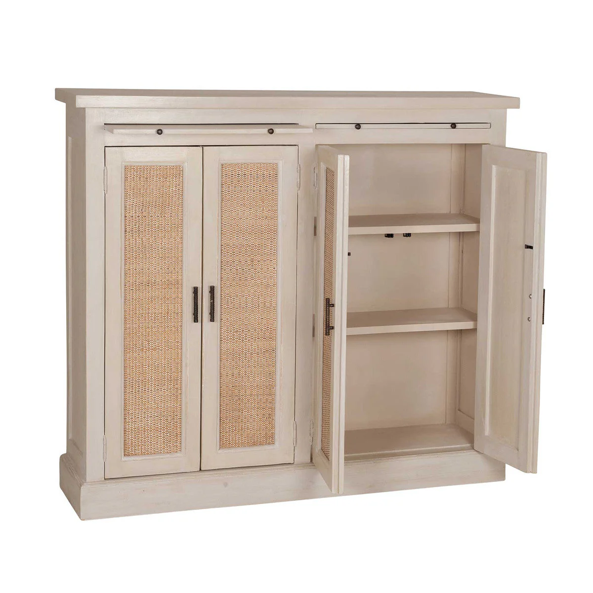 Smith Cabinet with Rattan Inset - Image 4