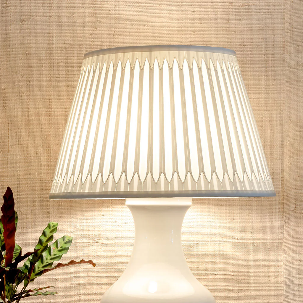 Smocked Silk Lampshade - Image 2