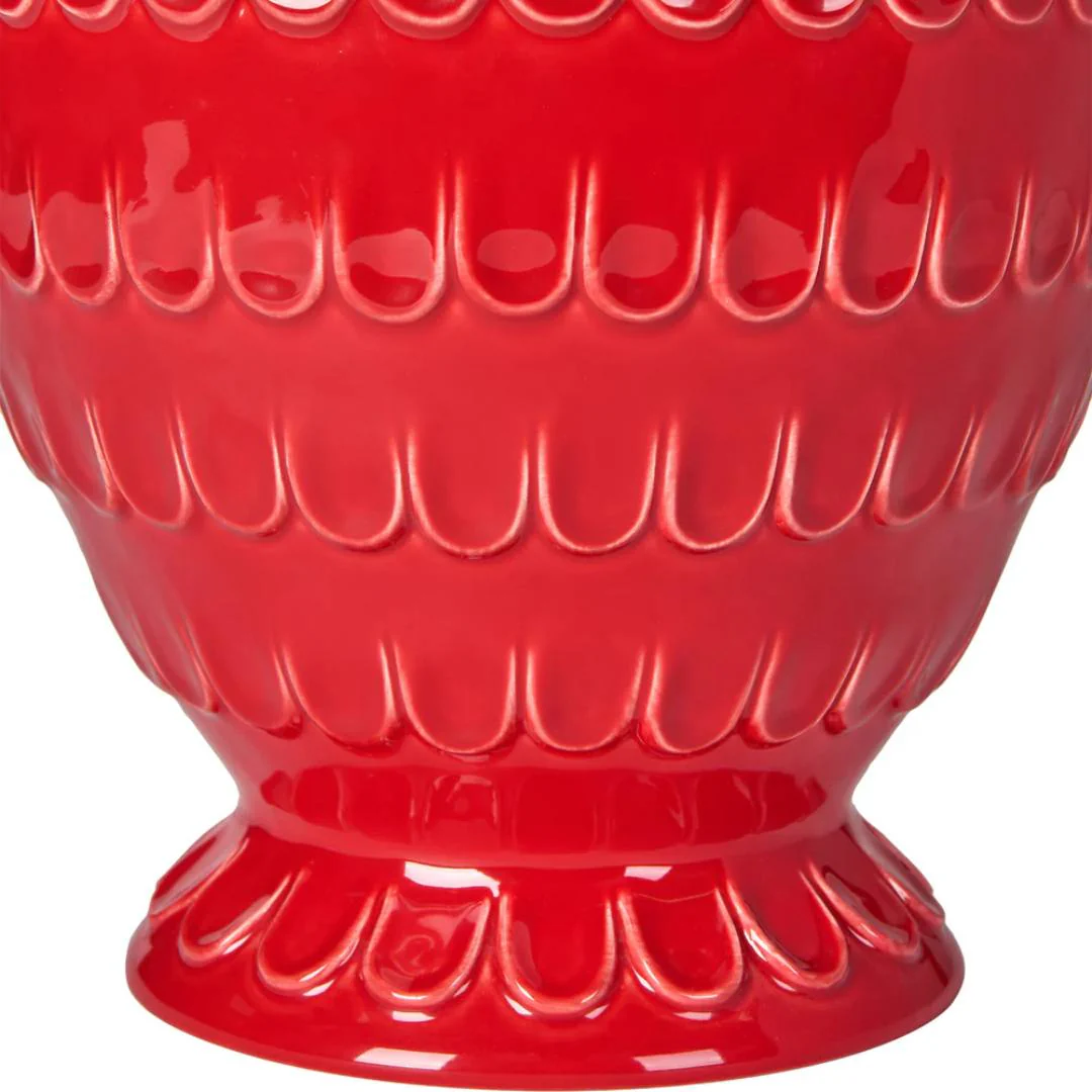 Tamera Ceramic Table Lamp Base in Red by Penny Morrison - Image 3