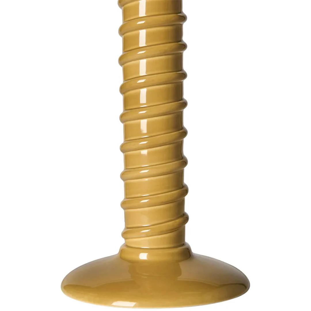 Torca Ceramic Table Lamp Base in Mustard by Penny Morrison - Image 5