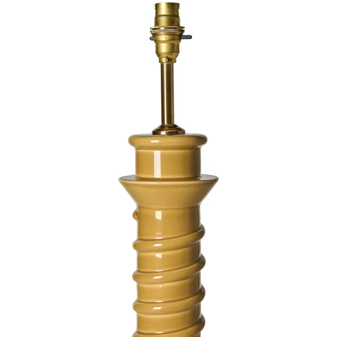 Torca Ceramic Table Lamp Base in Mustard by Penny Morrison - Image 6