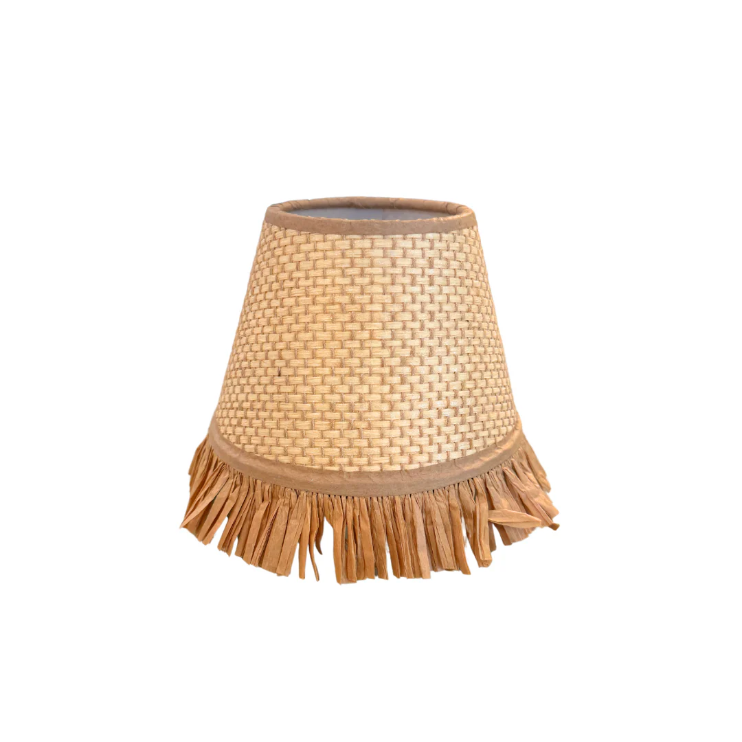 Whimsical Raffia Lampshade - Image 7