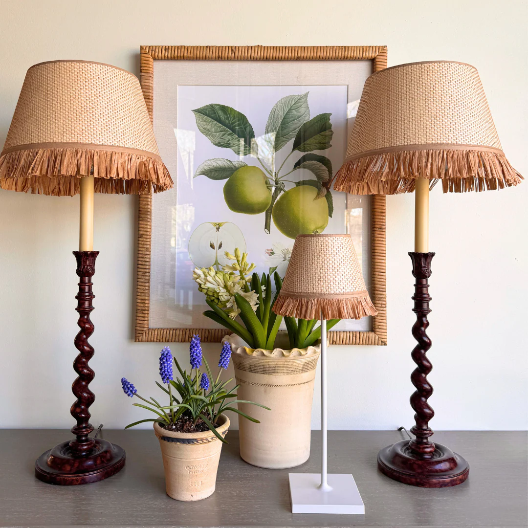 Whimsical Raffia Lampshade - Image 3