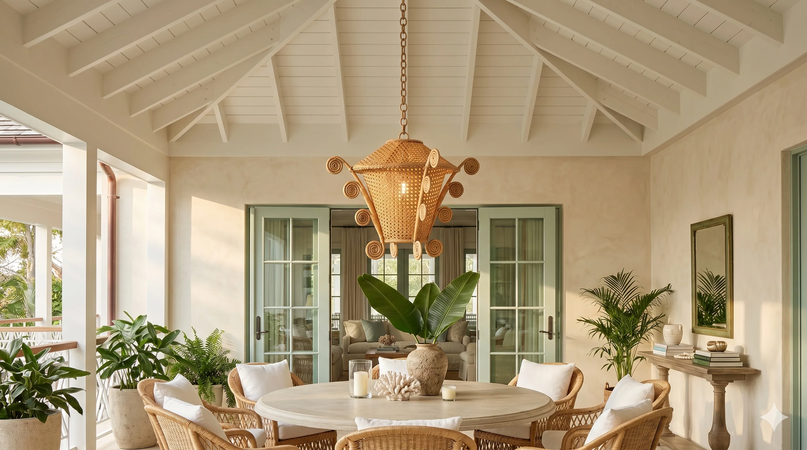Whimsical Rattan Lantern - Image 2